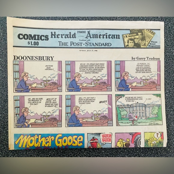 The Post Standard & Poughkeepsie Journal Other - 2- 1989 Vintage Newspaper Print Bundle